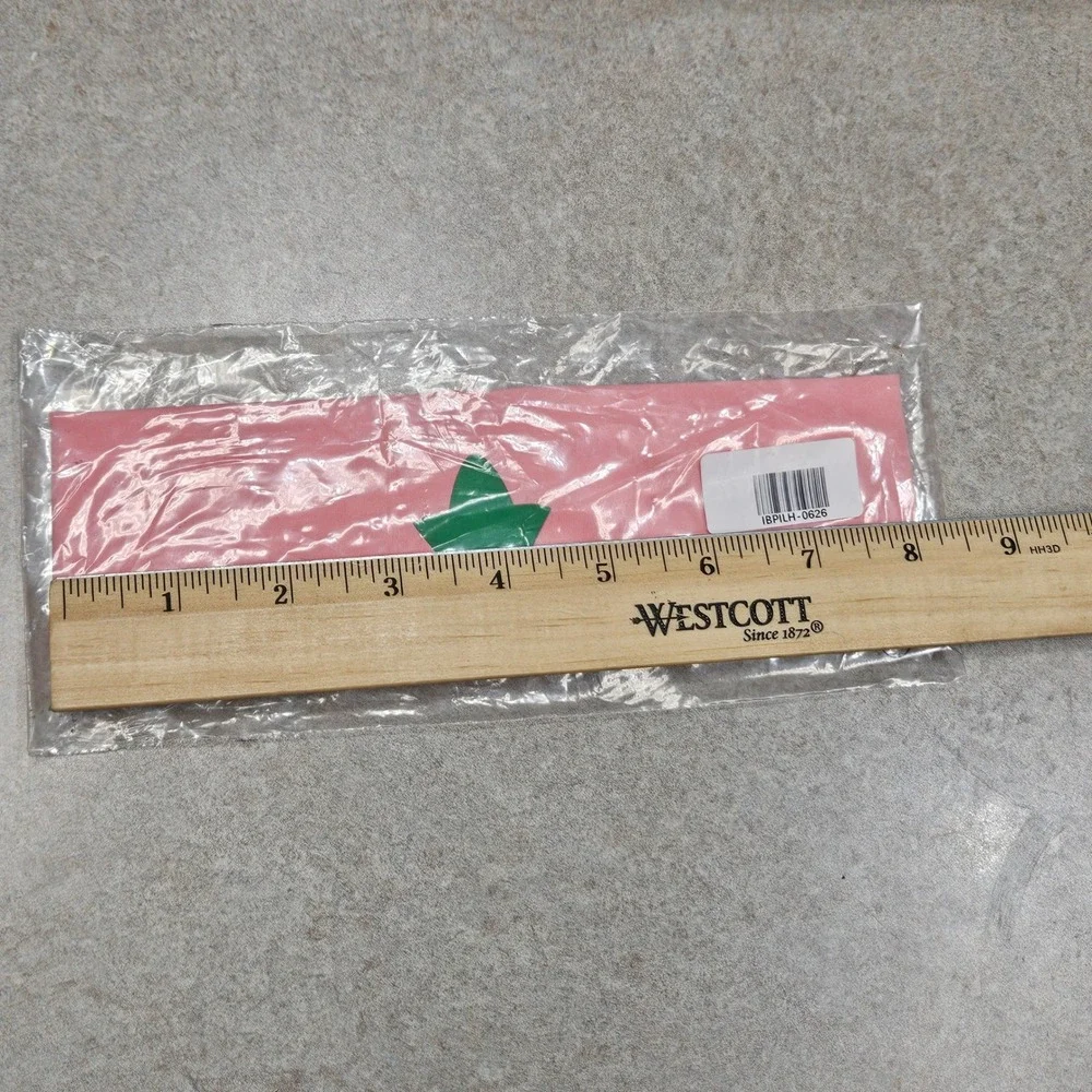 Alpha Kappa Alpha Headband Women OS Pink Green Ivy Leaf Sorority Greek Life D9